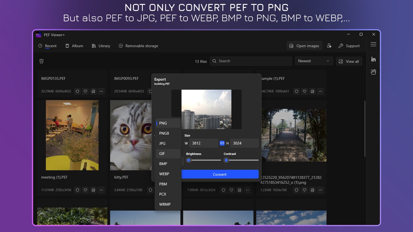 #2. PEF Viewer+ - PEF to JPG (Windows) โดย: IO Vision