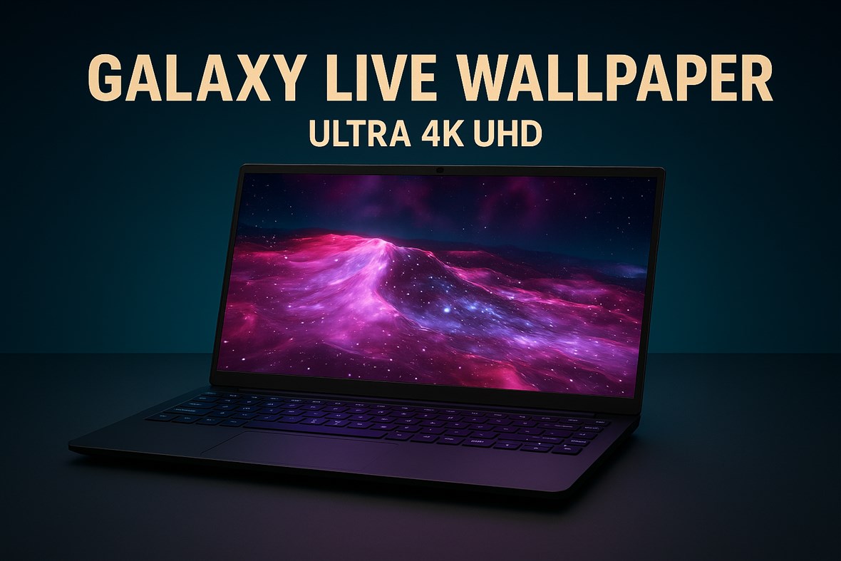 #1. Galaxy Live Animated Wallpaper (Windows) By: F8 Network