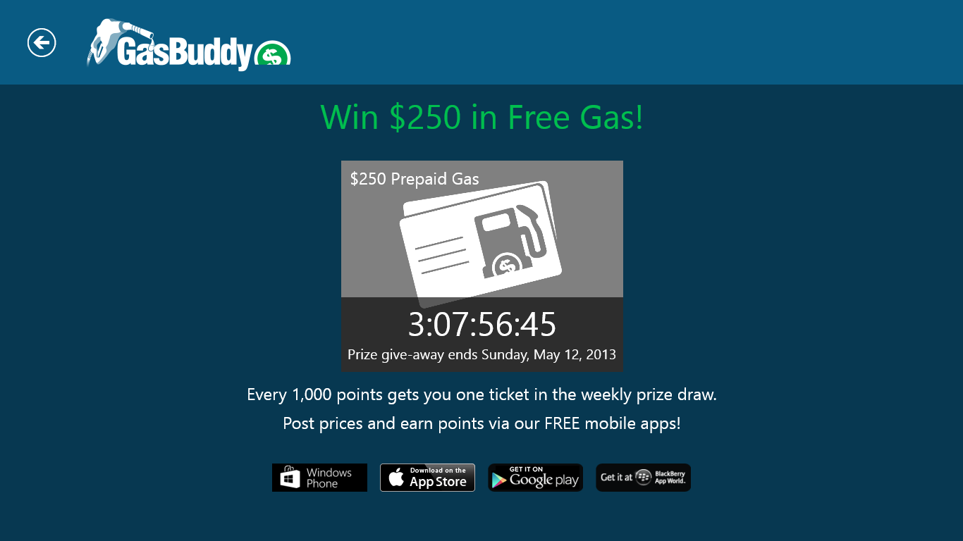 GasBuddy for Windows 10