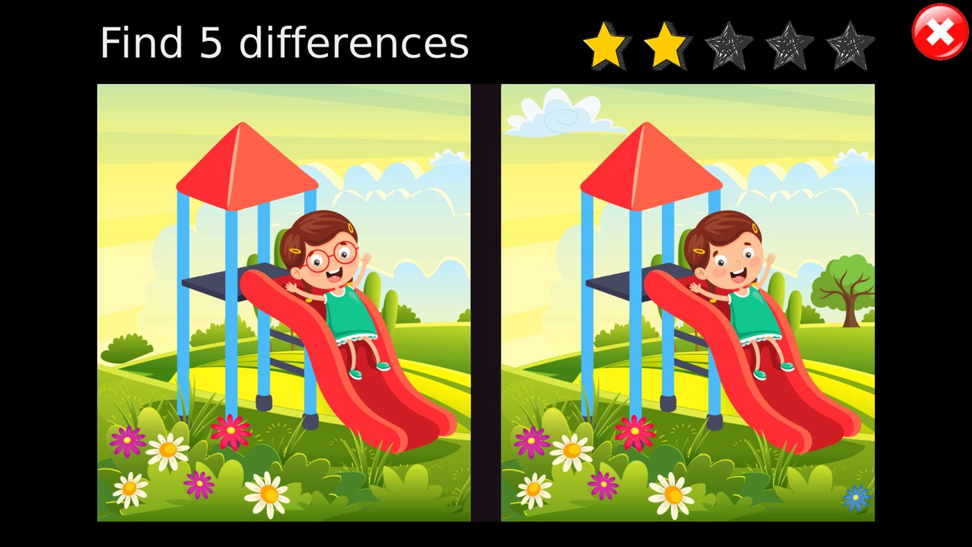 #5. Find 5 Differences for kids (Windows) 来自: VialGames.com