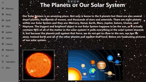 Solar System Facts for Kids Screenshots 1