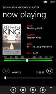 Bookinator Audiobook Player screenshot 1