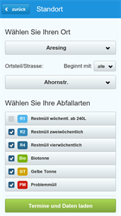 Landkreisbetriebe Abfall-App screenshot 2