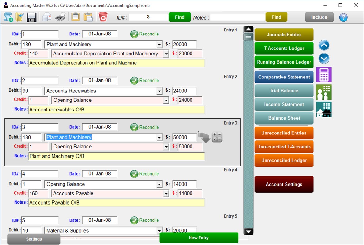 #1. Accounting Master Pro (Windows) Göre: Ezyware Software
