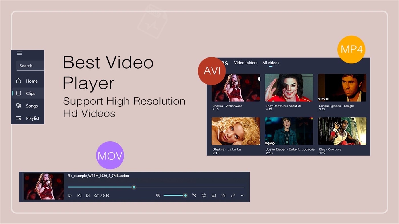 #4. Video Media Player - All Formats (Windows) By: PicsCanvas