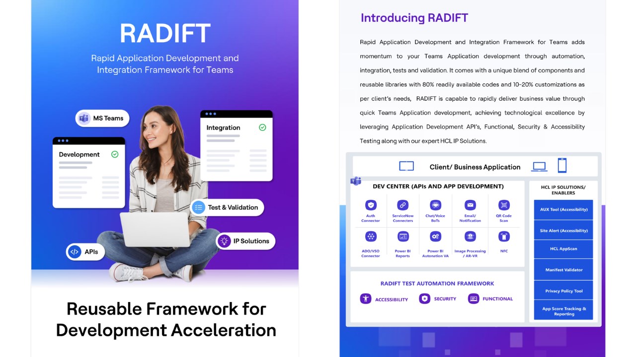 Snapshot 3 of HCLTech Reusable Application Development Acceleration Framework for Microsoft Teams: 1-day Workshop