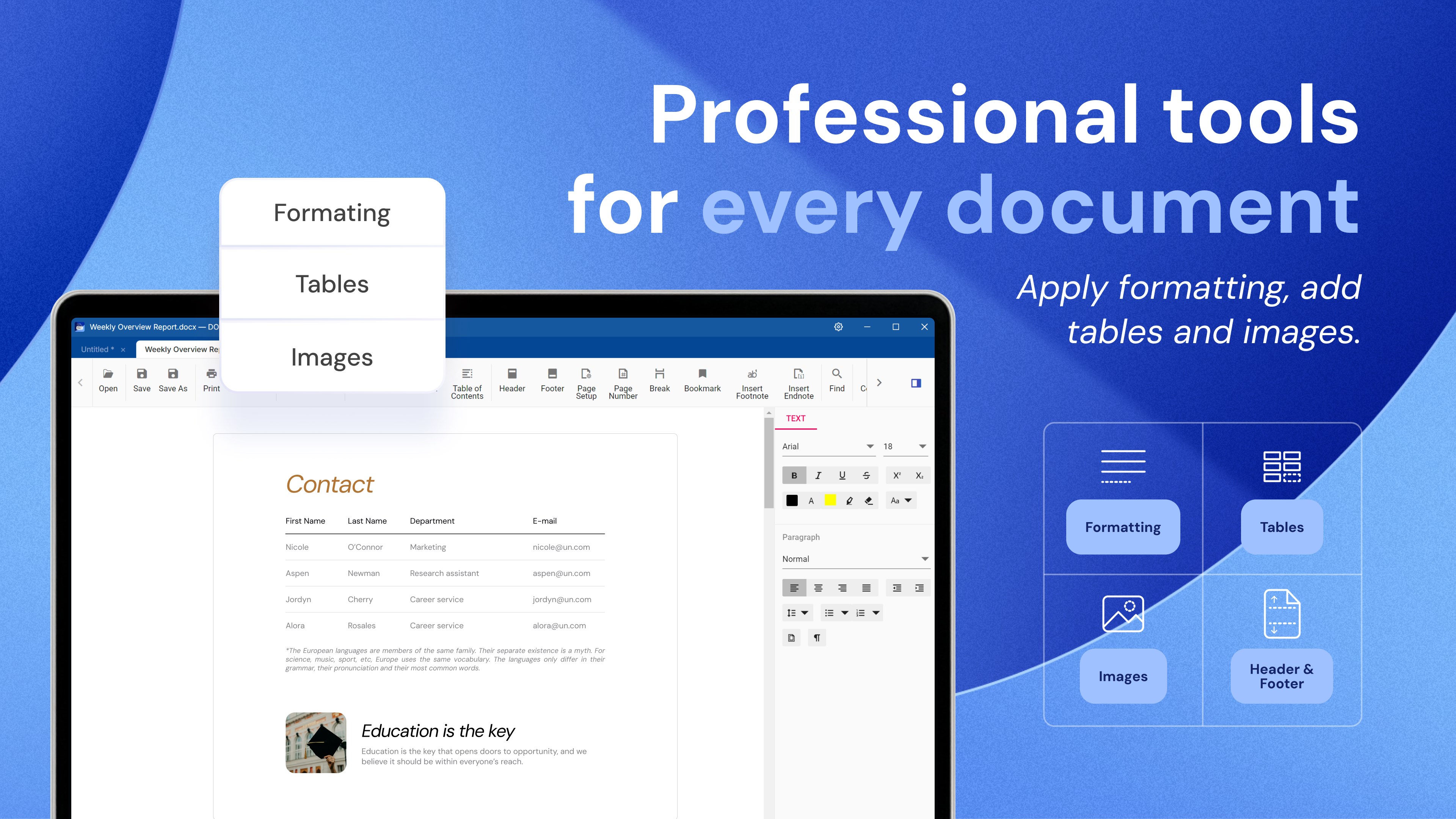 DOC X screenshot