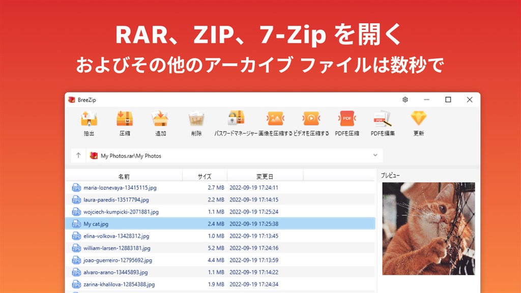 BreeZip: 解凍・圧縮Rar & Zip_1