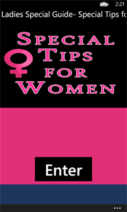Ladies Special Guide- Special Tips for Women  screenshot 1