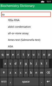 Biochemistry Dictionary screenshot 2