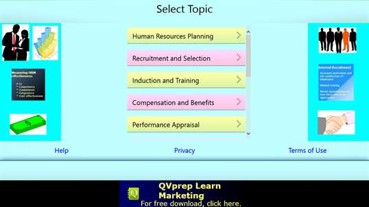 QVprep Lite Learn Human Resources Management screenshot 1
