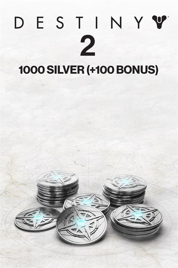 1000 (+100 Bonus) Destiny 2 Silver (PC) Xbox Series X|S and Xbox One cover art