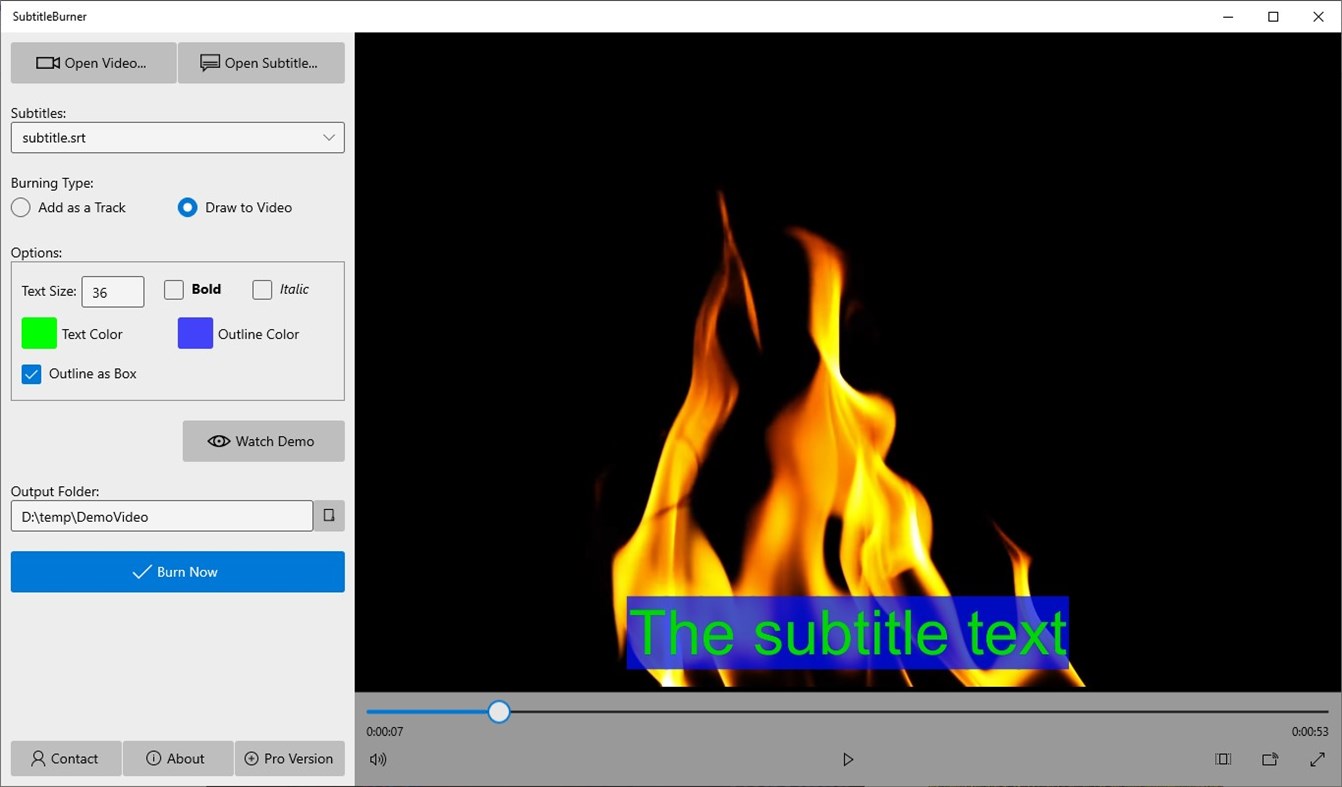 #1. Subtitles Burner (Windows) By: CoderLearn