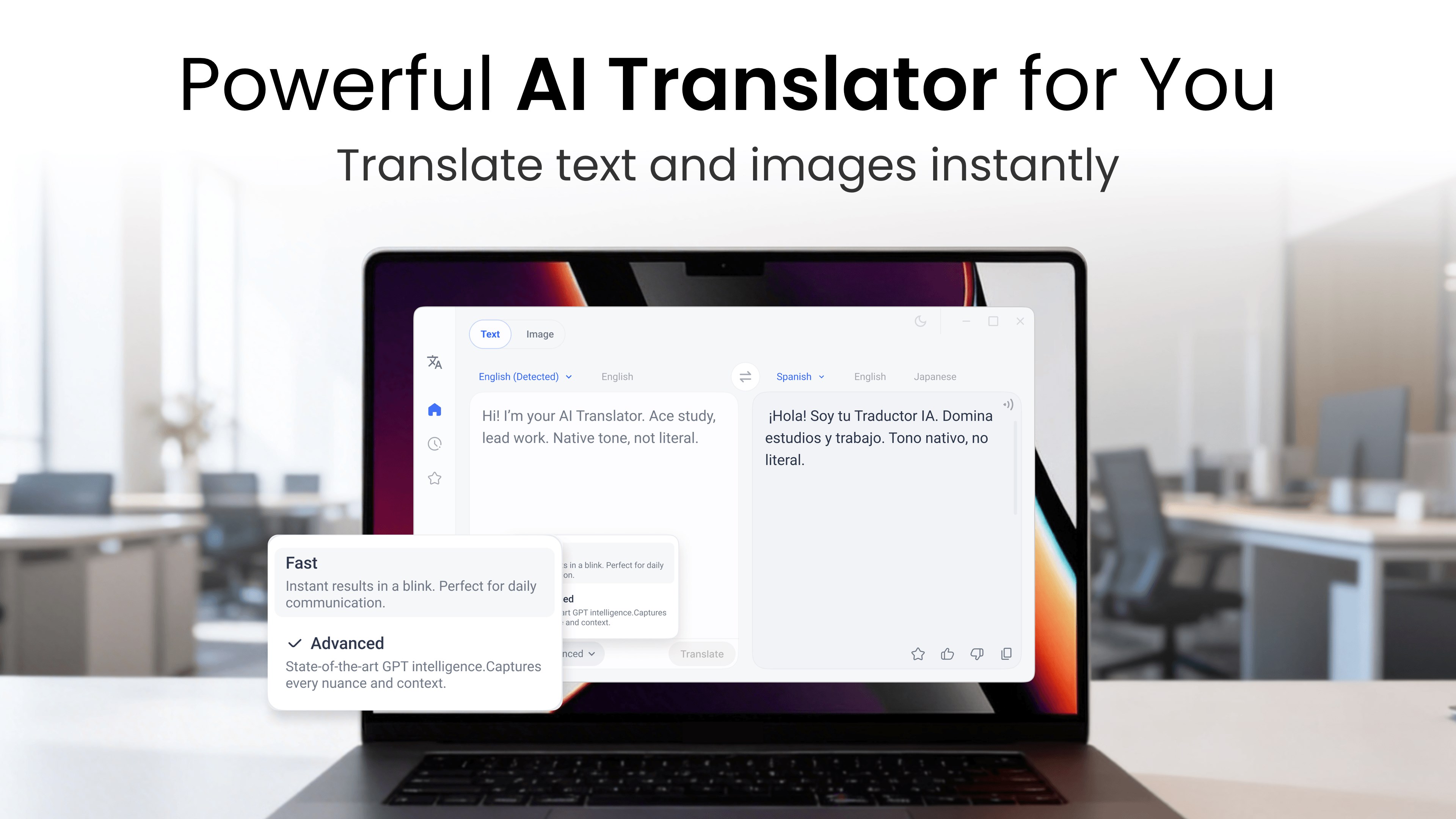 AI Translator · Language Tool screenshot
