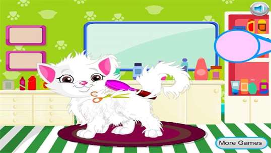Cat Hair Salon - Kids Game screenshot 1