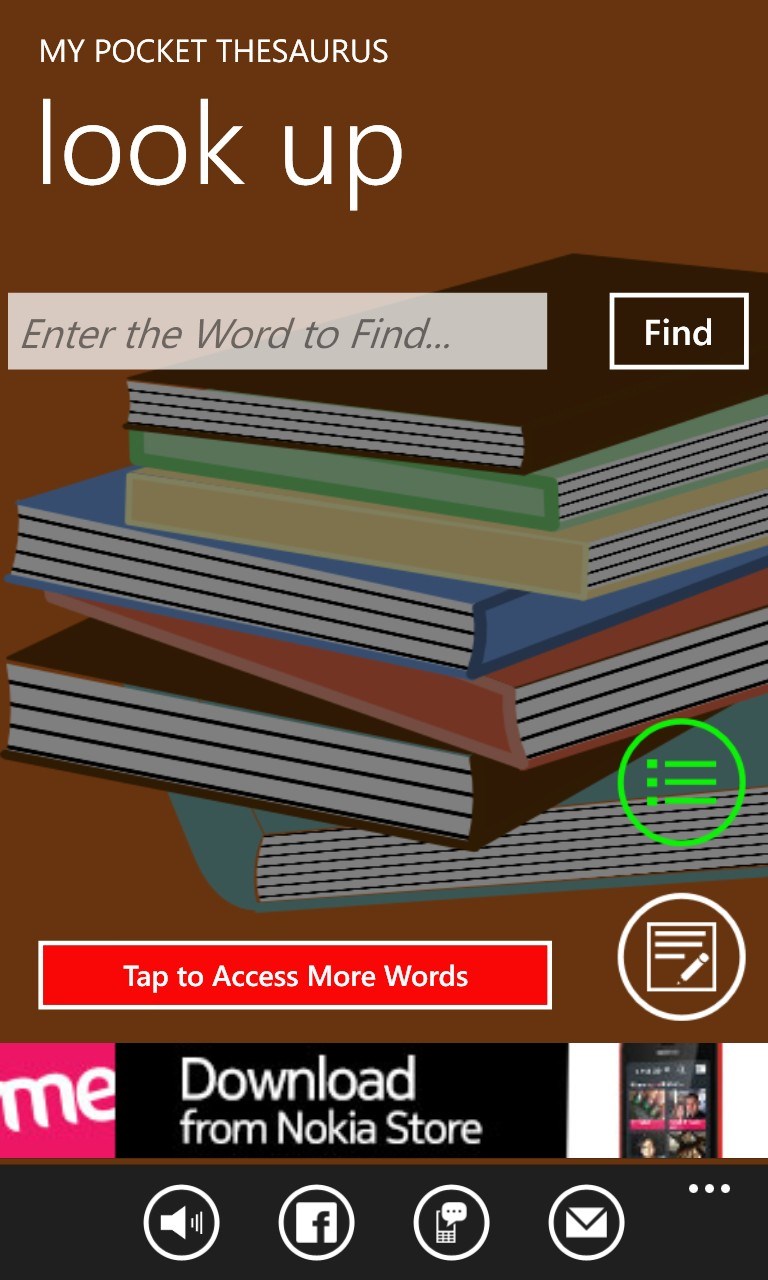 My Pocket Thesaurus for Windows 10 Mobile