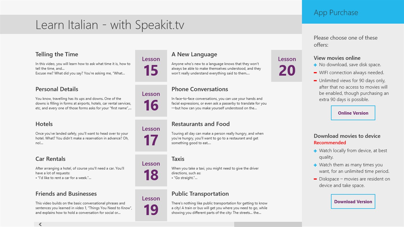 #5. Italian - On Video! (51005vim) (Windows) 来自: PROLOG Ltd