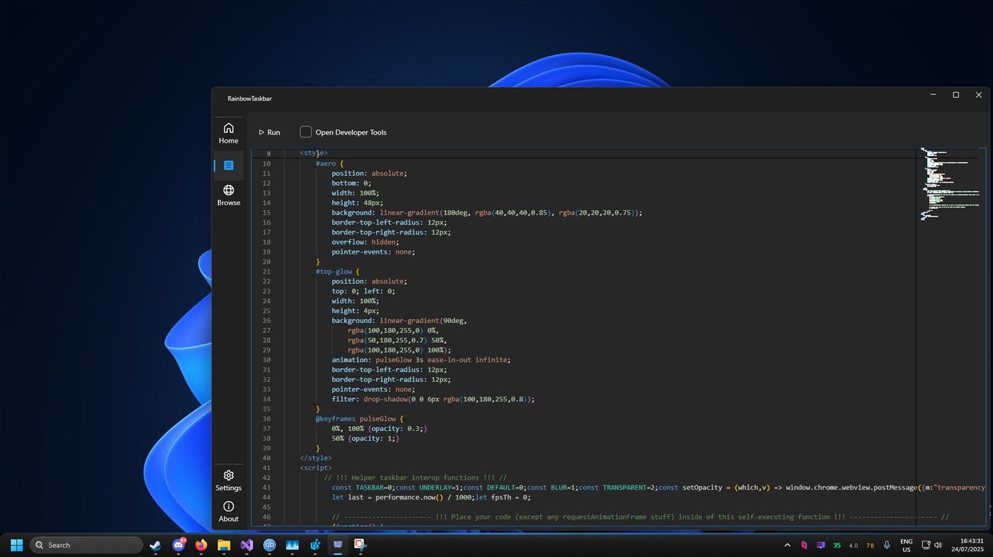 #6. RainbowTaskbar. (Windows) De: ad2017