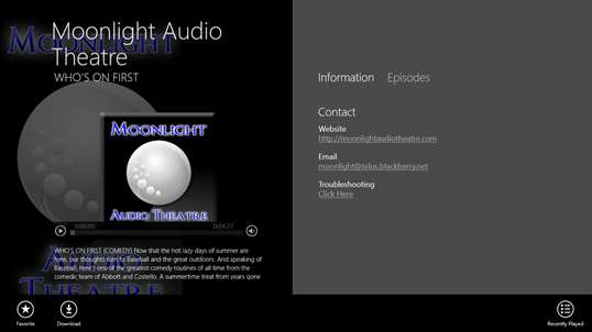 Moonlight Audio Theatre screenshot 2