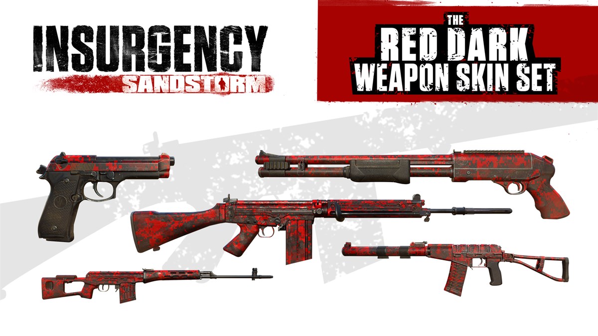 Insurgency: Sandstorm - Red Dark Weapon Skin Set