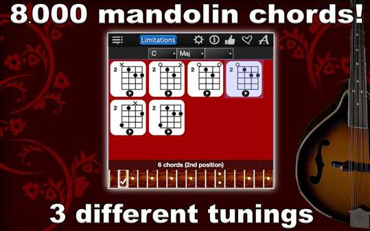 Mandolin Chords Compass Lite screenshot 1
