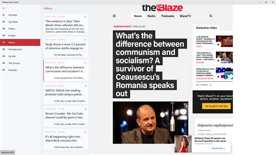 TheBlaze News Reader screenshot 3