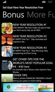 Set Goal New Year Resolution Free screenshot 4