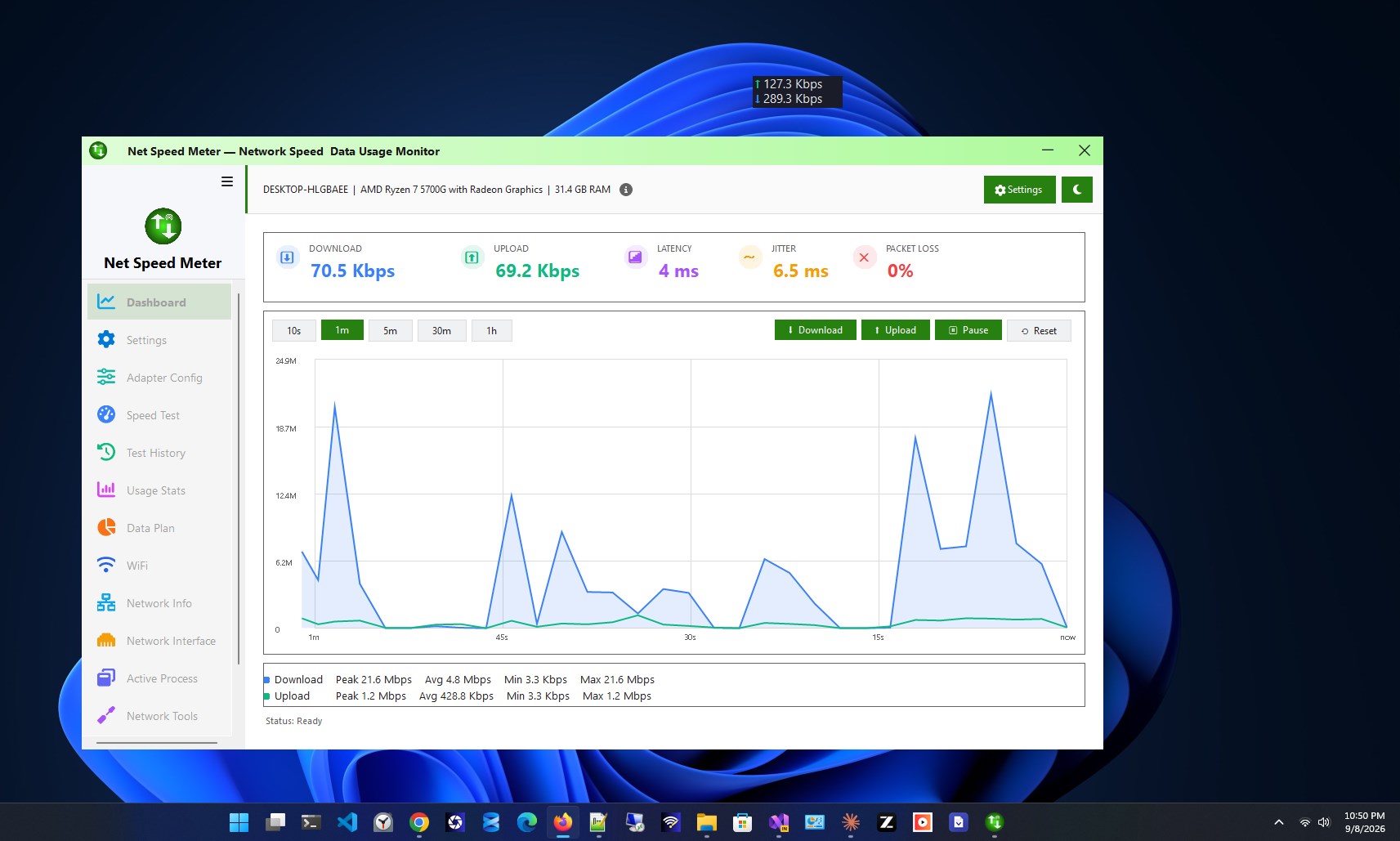 Net Speed Meter screenshot