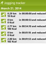 Jogging tracker screenshot 7