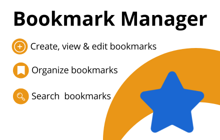 Bookmark Manager - Organize Bookmarks Menu small promo image