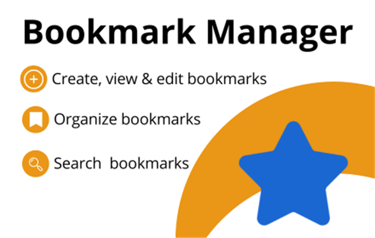 Bookmark Manager - Organize Bookmarks Menu