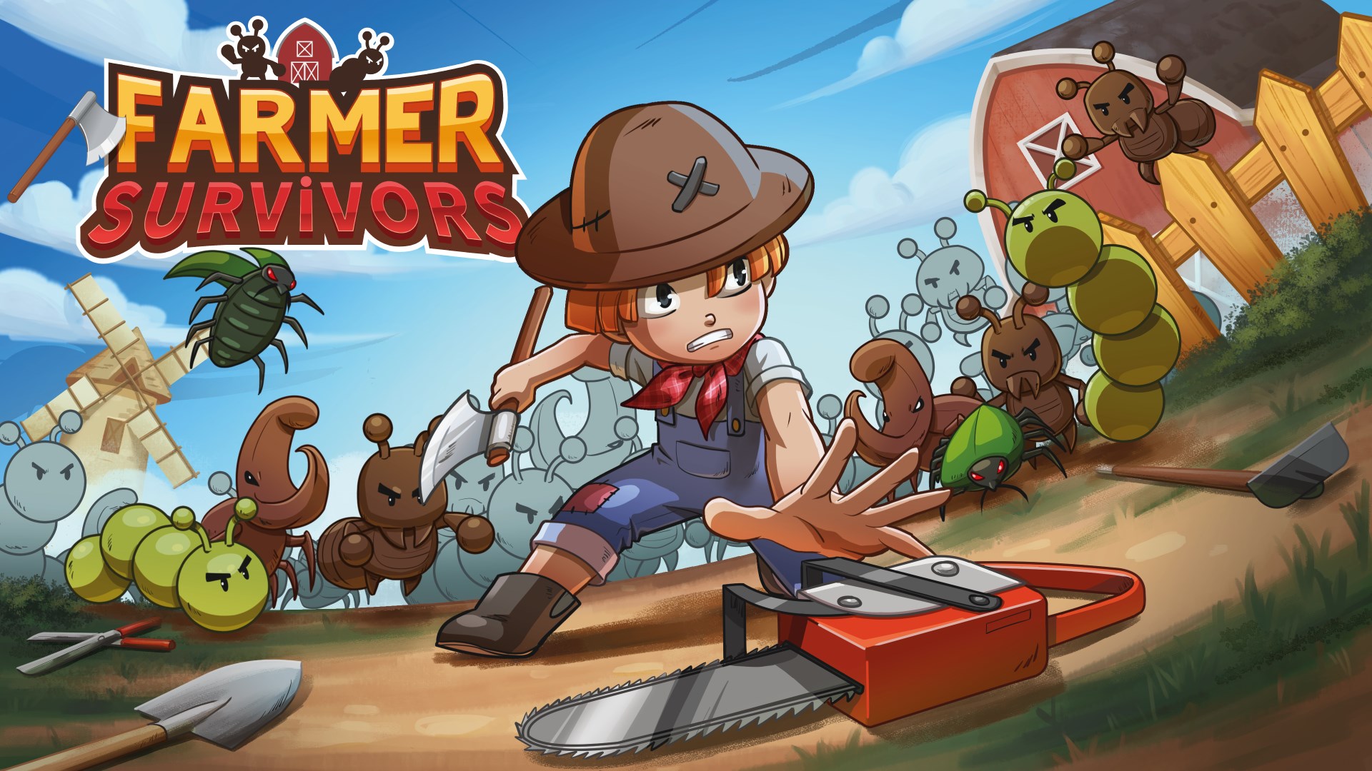 Defeat powerful enemies and become the hero of the farm!