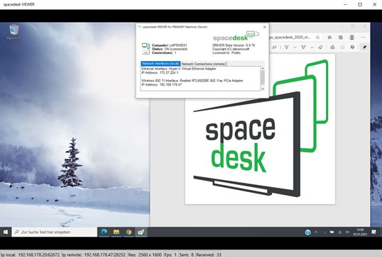 spacedesk screenshot 2