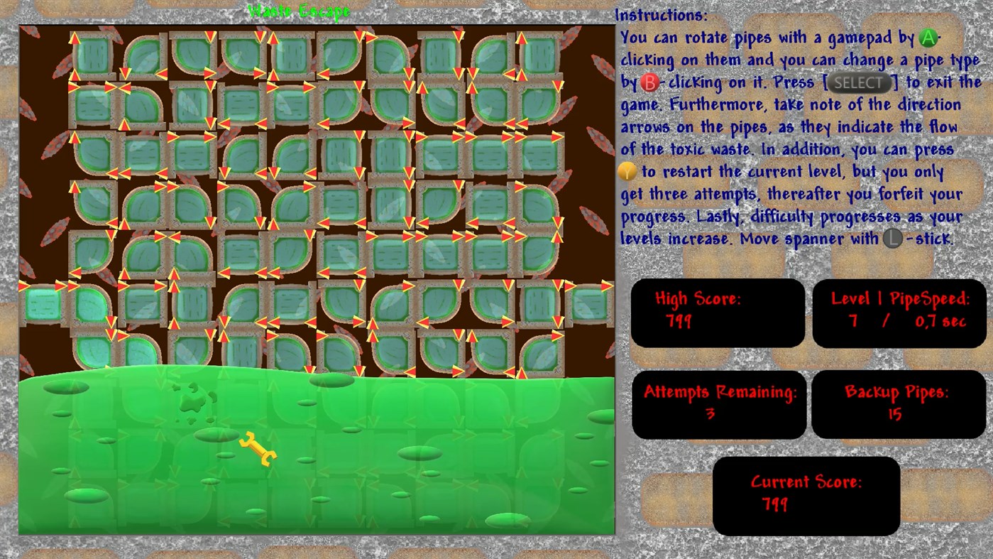 #6. Waste Escape (Windows) 来自: HitBM47 Creations