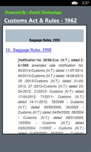 Customs Act & Rules - 1962 screenshot 1