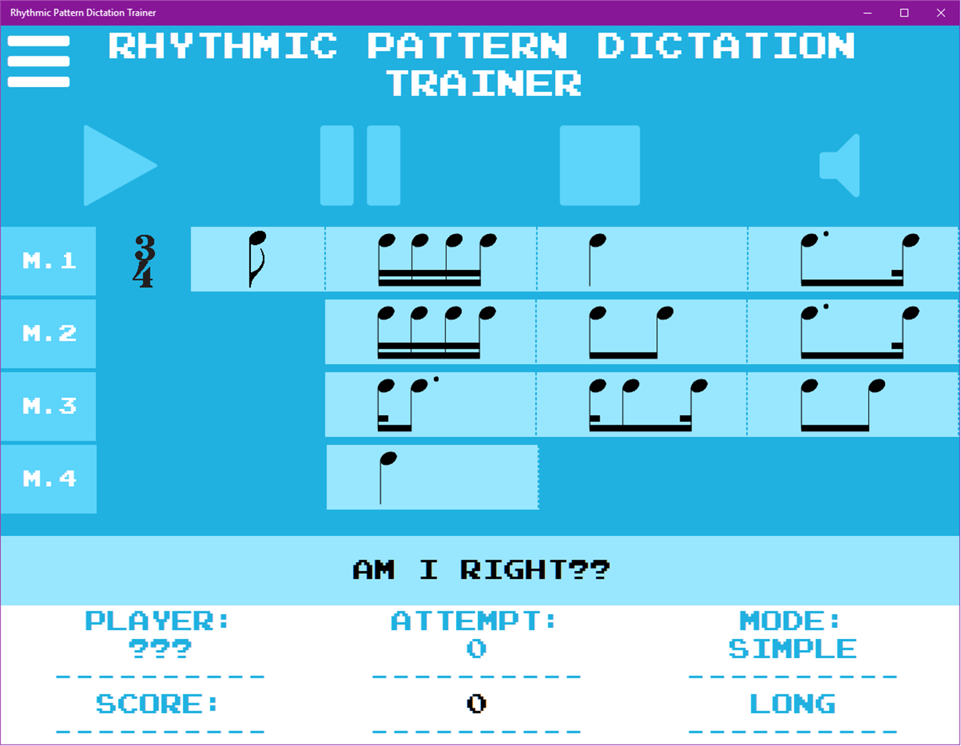 rhythmic pattern