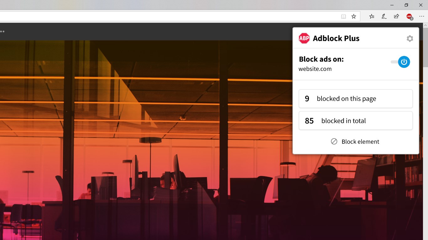 Adblock Plus Free Ad Blocker for Microsoft Edge