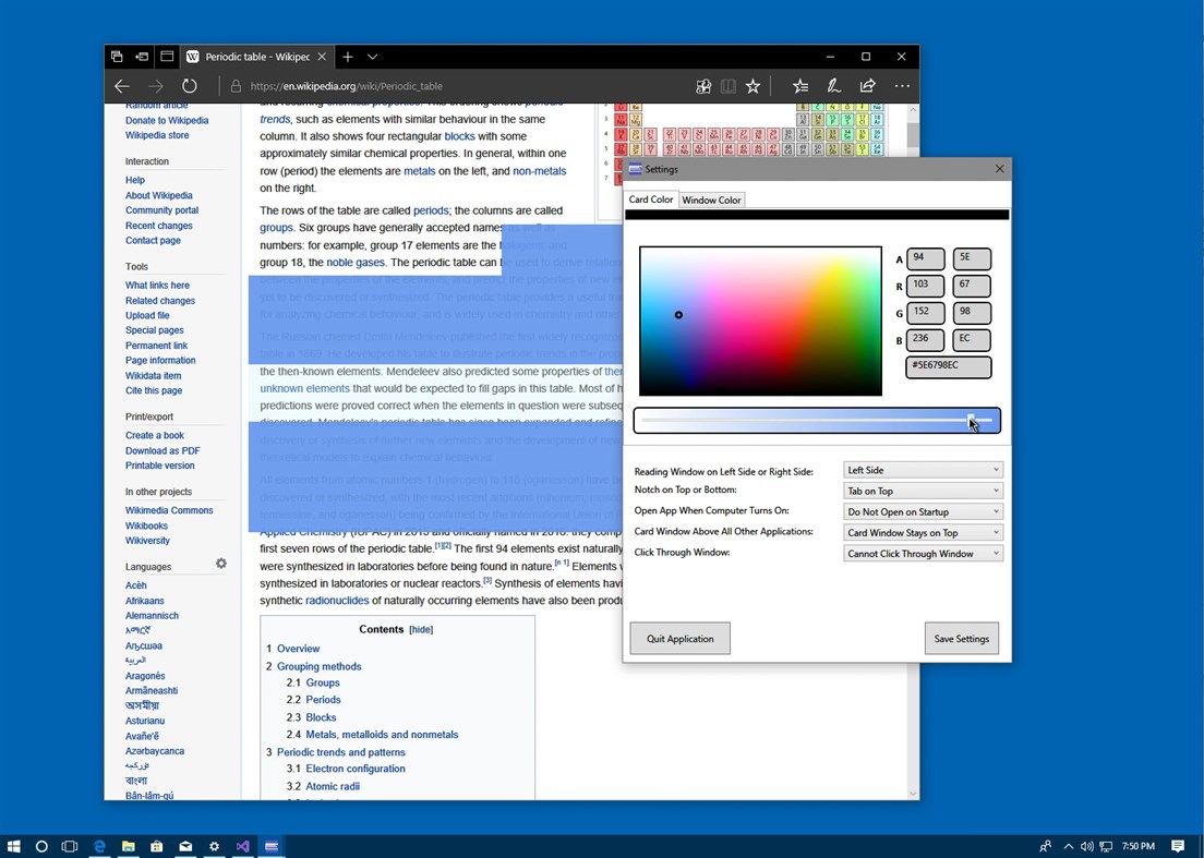 #1. Read and Focus Card (Windows) By: Brennan Innovators LLC