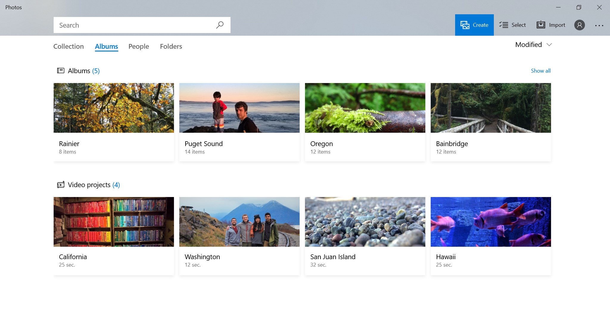 Enjoy albums and videos created for you automatically