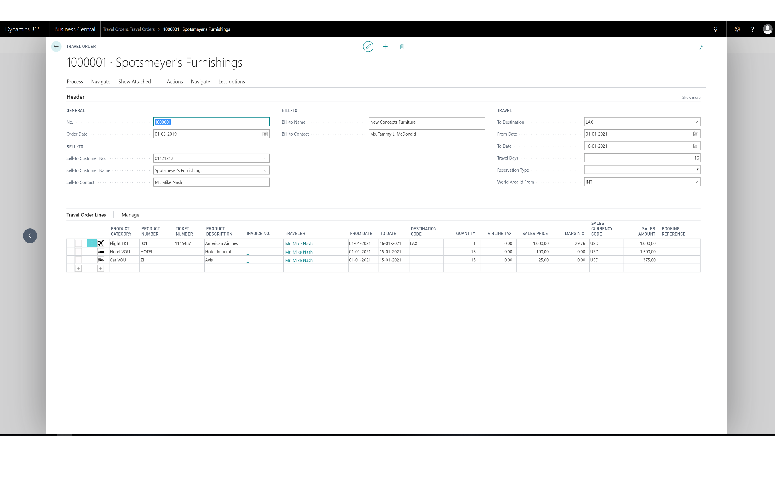 Snapshot 6 of TravelOperations Business