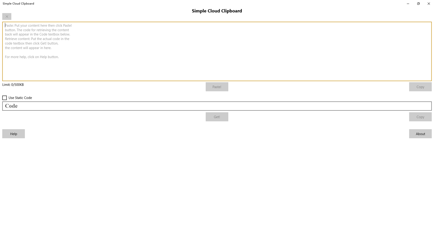 #1. Simple Cloud Clipboard (Windows) Av: dannyfst