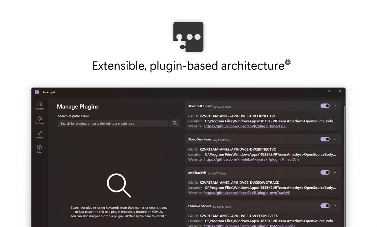 #5. Amethyst - Open Source Body Tracking (Windows) 게시자: K2VR Team