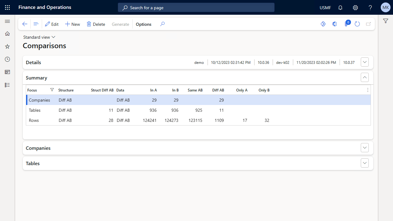 Snapshot 1 of ConfigCompare