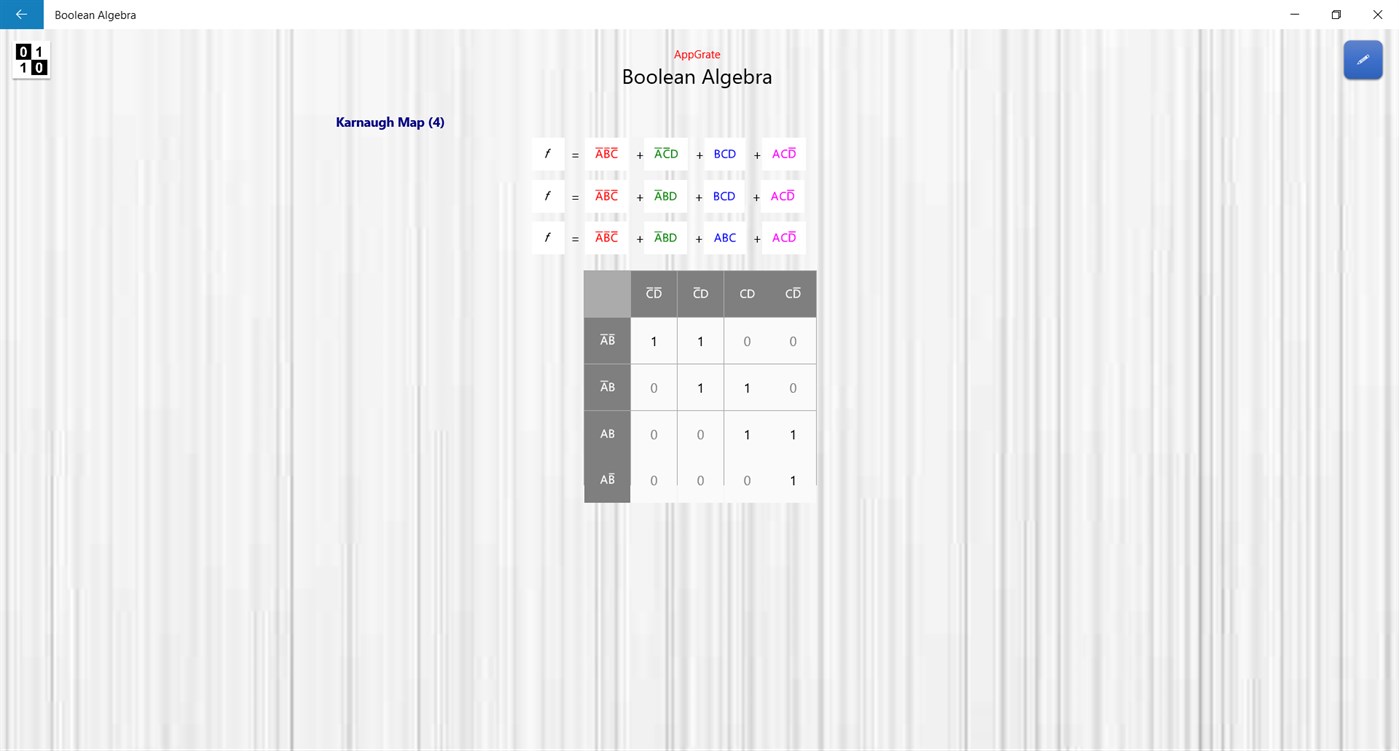 #4. Boolean Algebra (Windows) 由: AppGrate