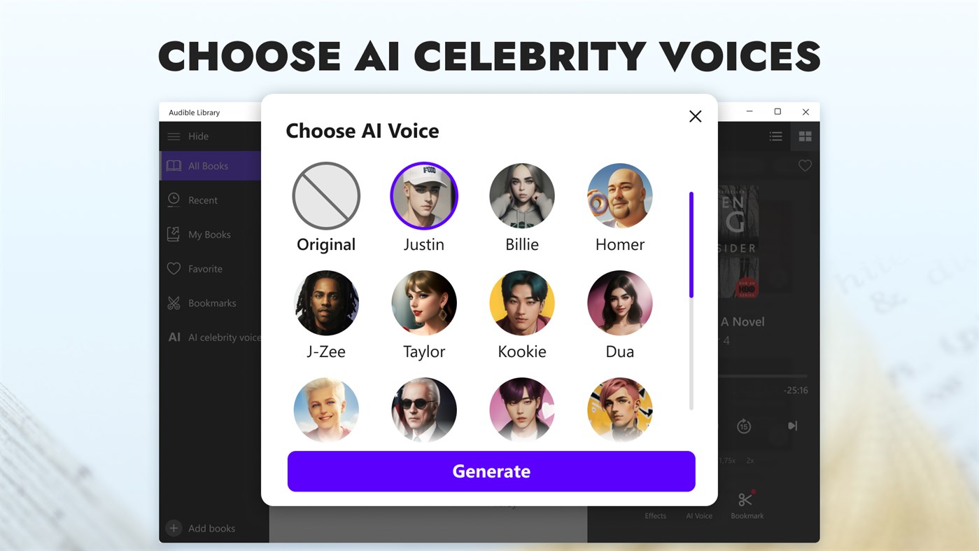 #3. Audio Books Library - Bookmate & Epub Reader (Windows) بواسطة: EcoComputers