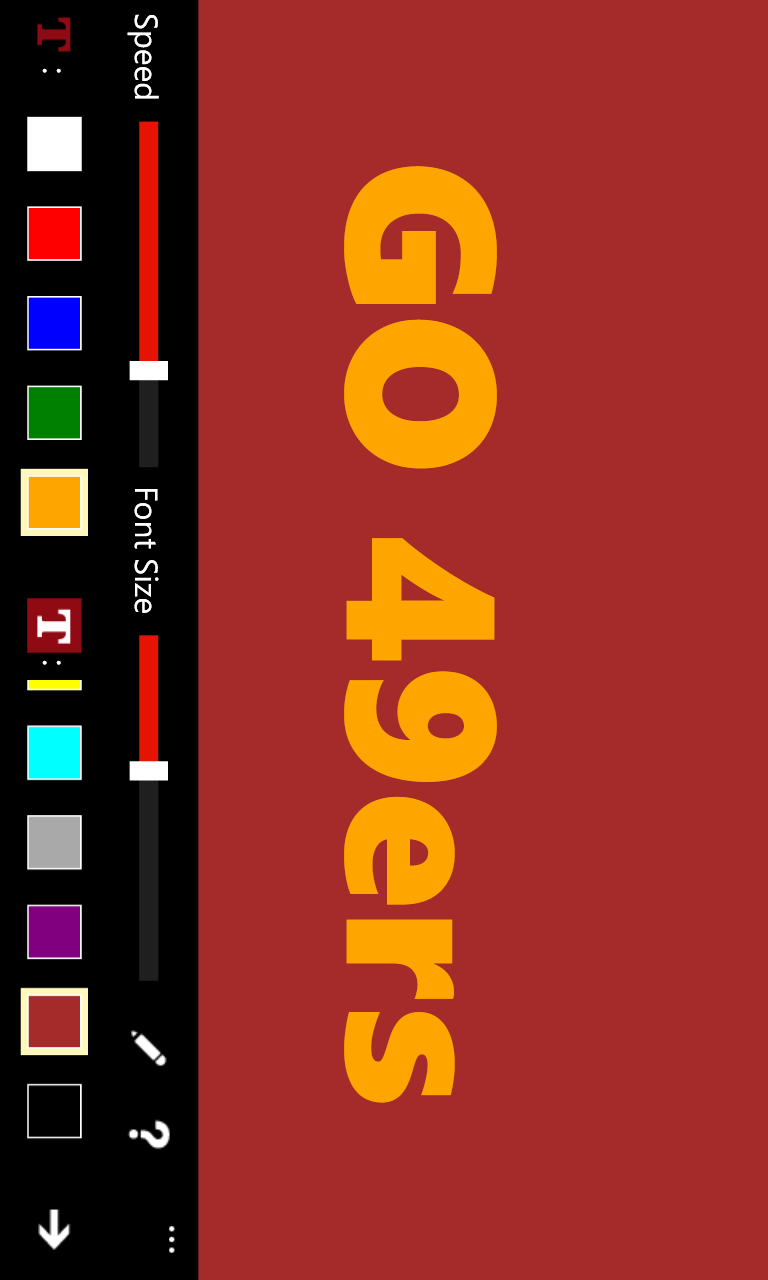 Scrolling Text for Windows 10 Mobile