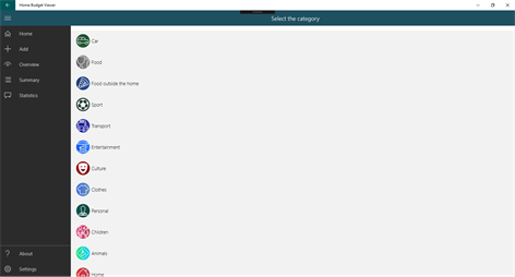HomeBudgetViewer Screenshots 1