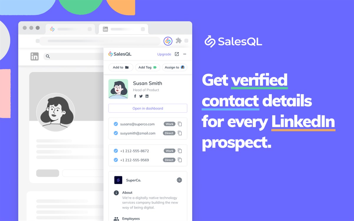 SalesQL - B2B Email Finder for Verified Contacts