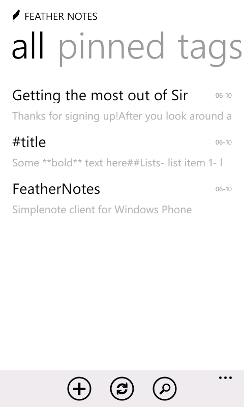 השג את Feather Notes Microsoft Store He Il