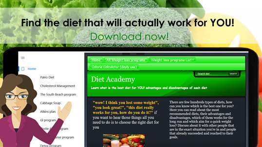 Diet Academy - Learn about the best weight loss programs screenshot 1